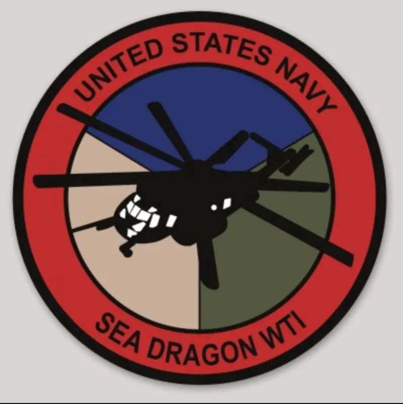 Officially Licensed Us Navy Ch-53 Sea Dragon Wti Sticker 1