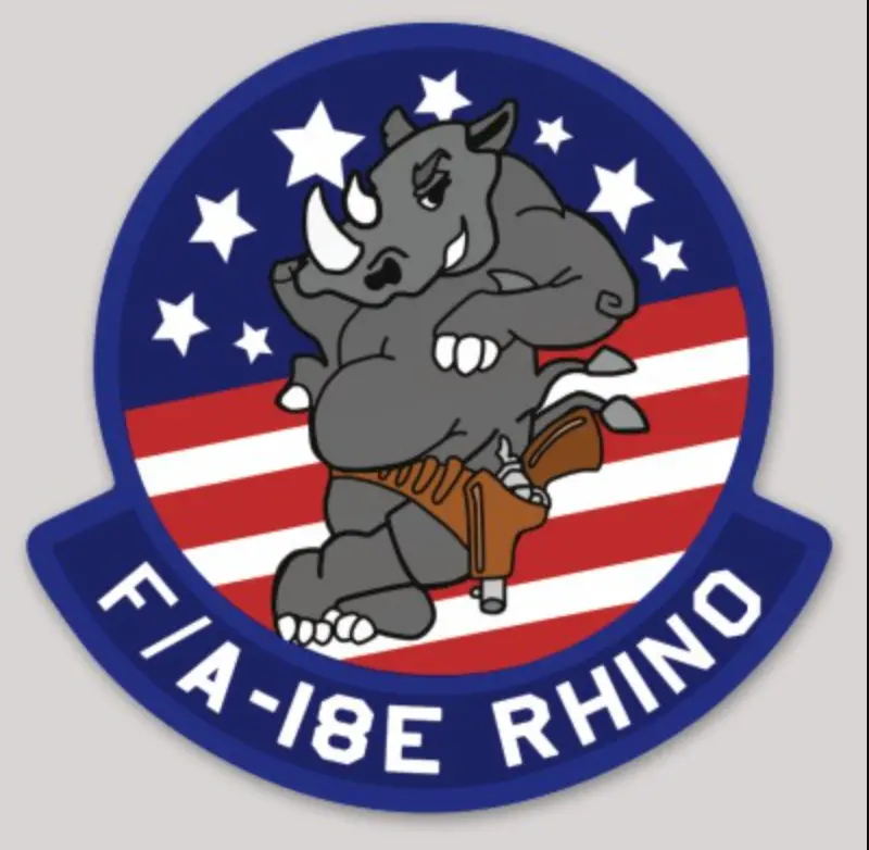 Us Navy F/A-18E Rhino Sticker 1