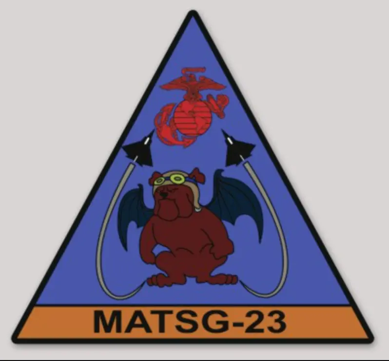 Officially Licensed Marine Aviation Training Squadron Matsg-23 Sticker 1