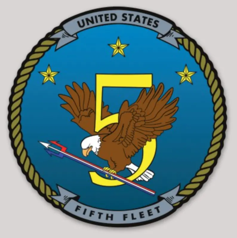 Officially Licensed Us Navy 5Th Fleet Sticker 1