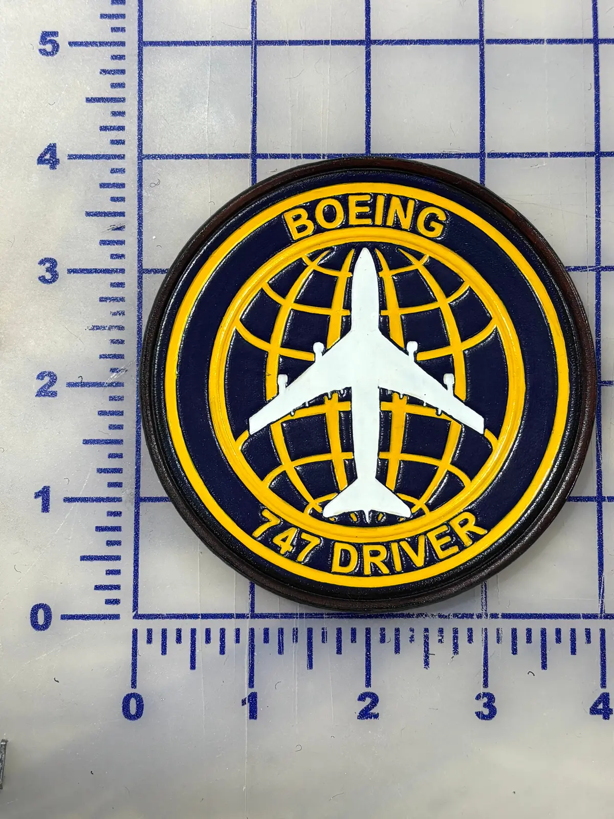 Boeing 747 Driver Leather Patch 1