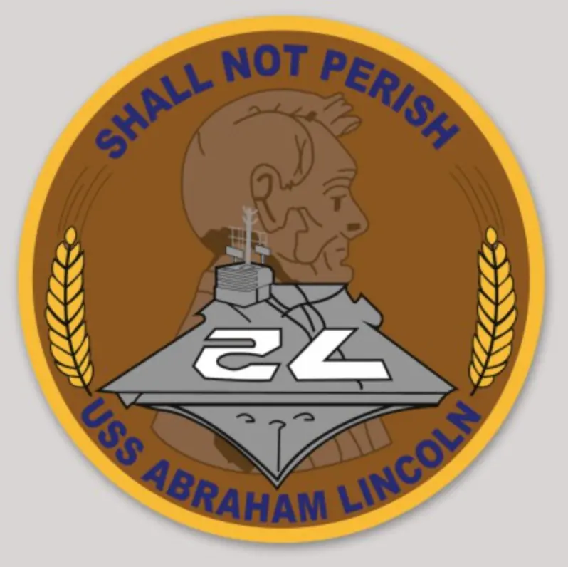 Officially Licensed Cvn-72 Uss Abraham Lincoln Sticker 1