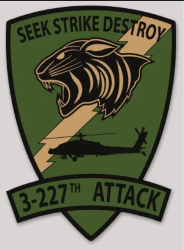 Us Army 3-227 Black Cats Sticker 1