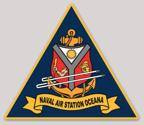 Officially Licensed Us Navy Nas Oceana Sticker 1