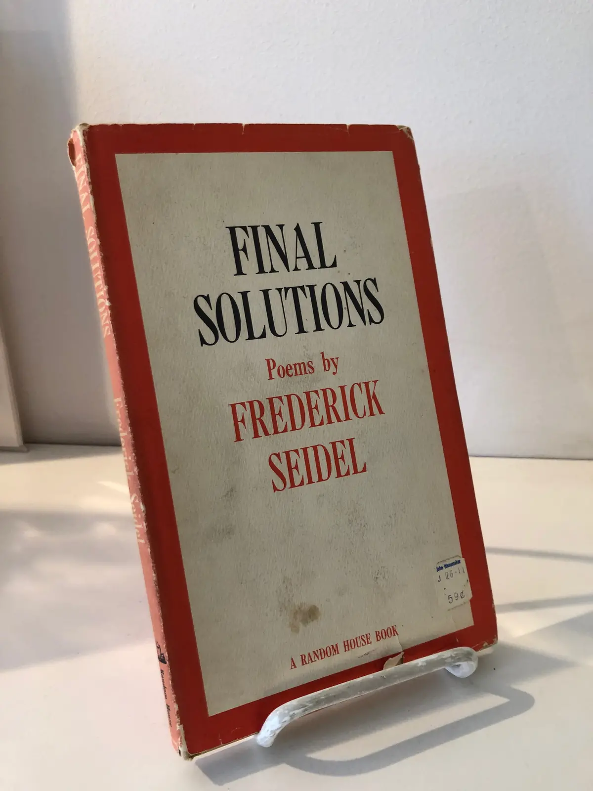 [Rare] Seidel, Frederick: Final Solutions 1