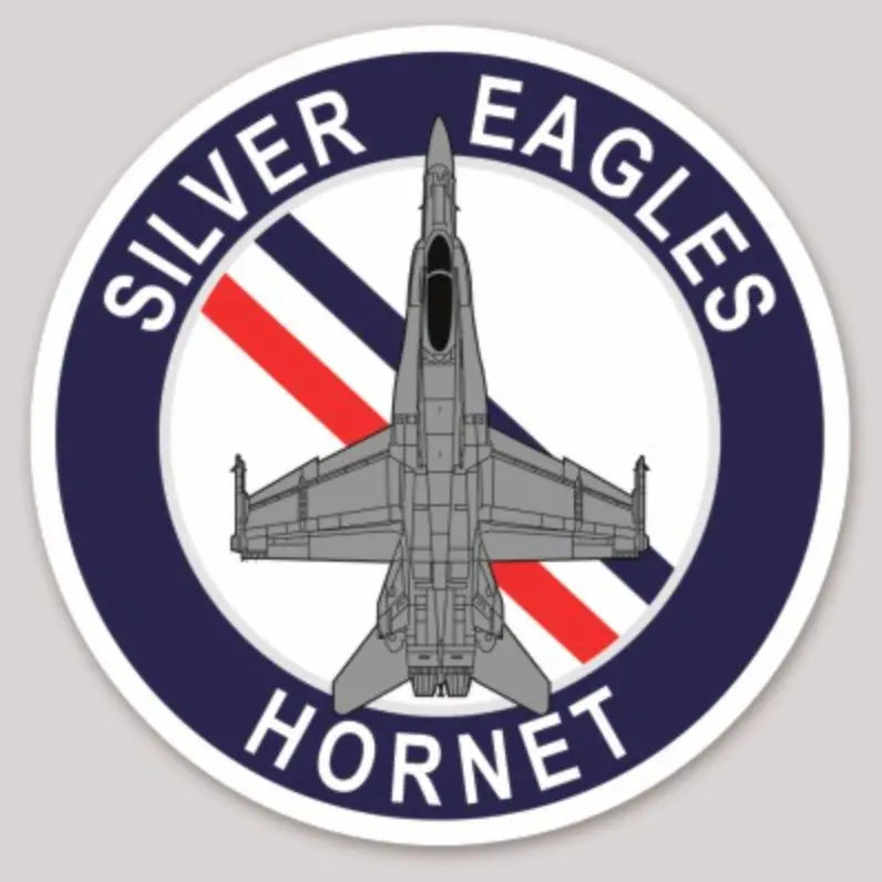 Official Vmfa-115 Silver Eagles F-18 Hornet Sticker 1