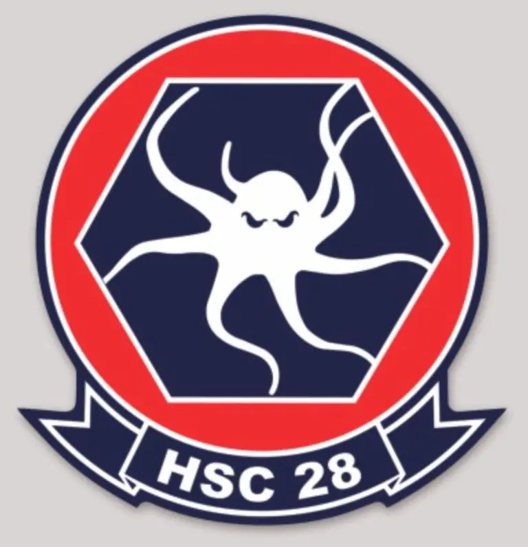Officially Licensed Us Navy Hsc-28 Dragon Whales Sticker 1