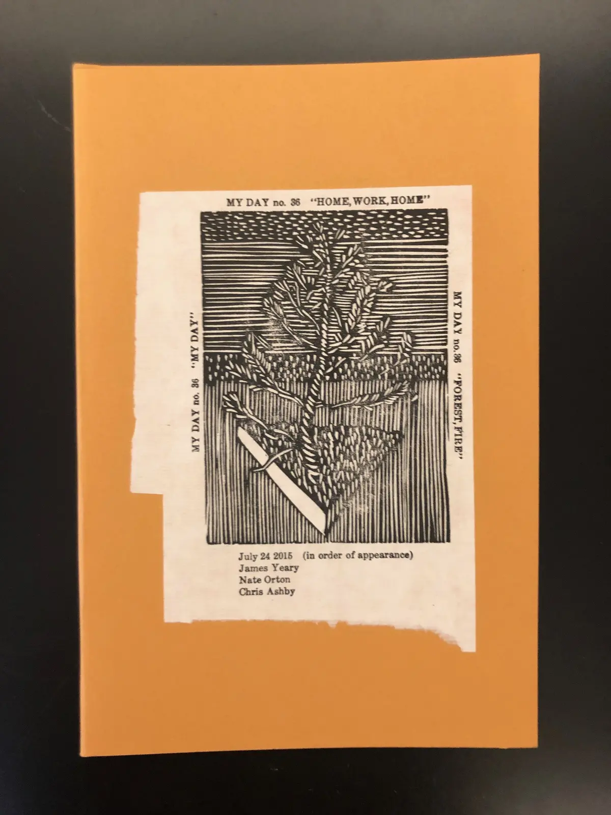 Yeary, James; Nate Orton; & Chris Ashby: My Day No. 36: “Home, Work, Home” 1