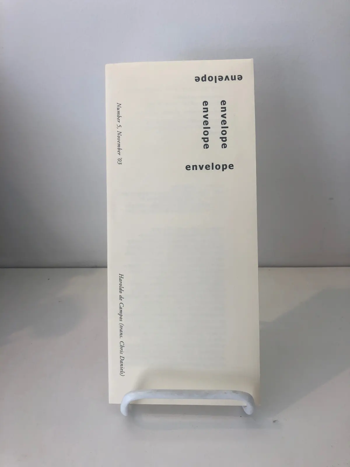 Envelope No. 5: “(Explicit) Ode In Defense Of Poetry On St. Lukács Day” By Haroldo De Campos 1