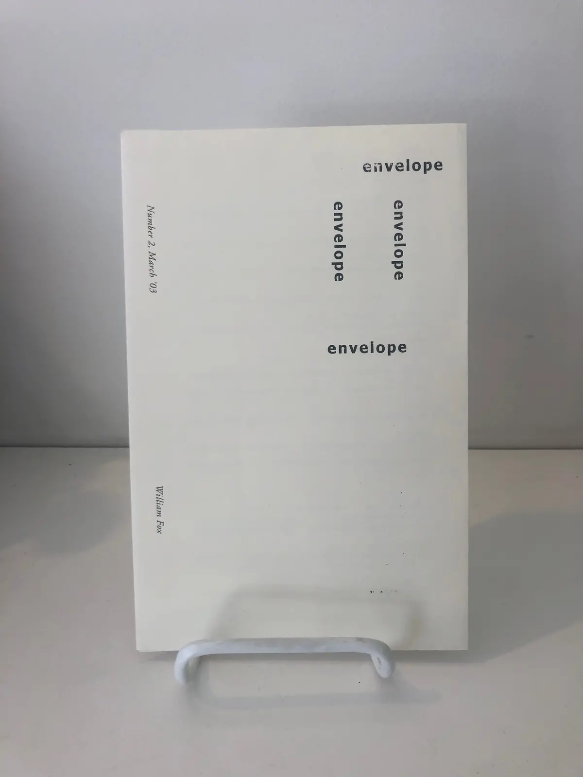 Envelope No. 2: “The Tower” By William Fox 1