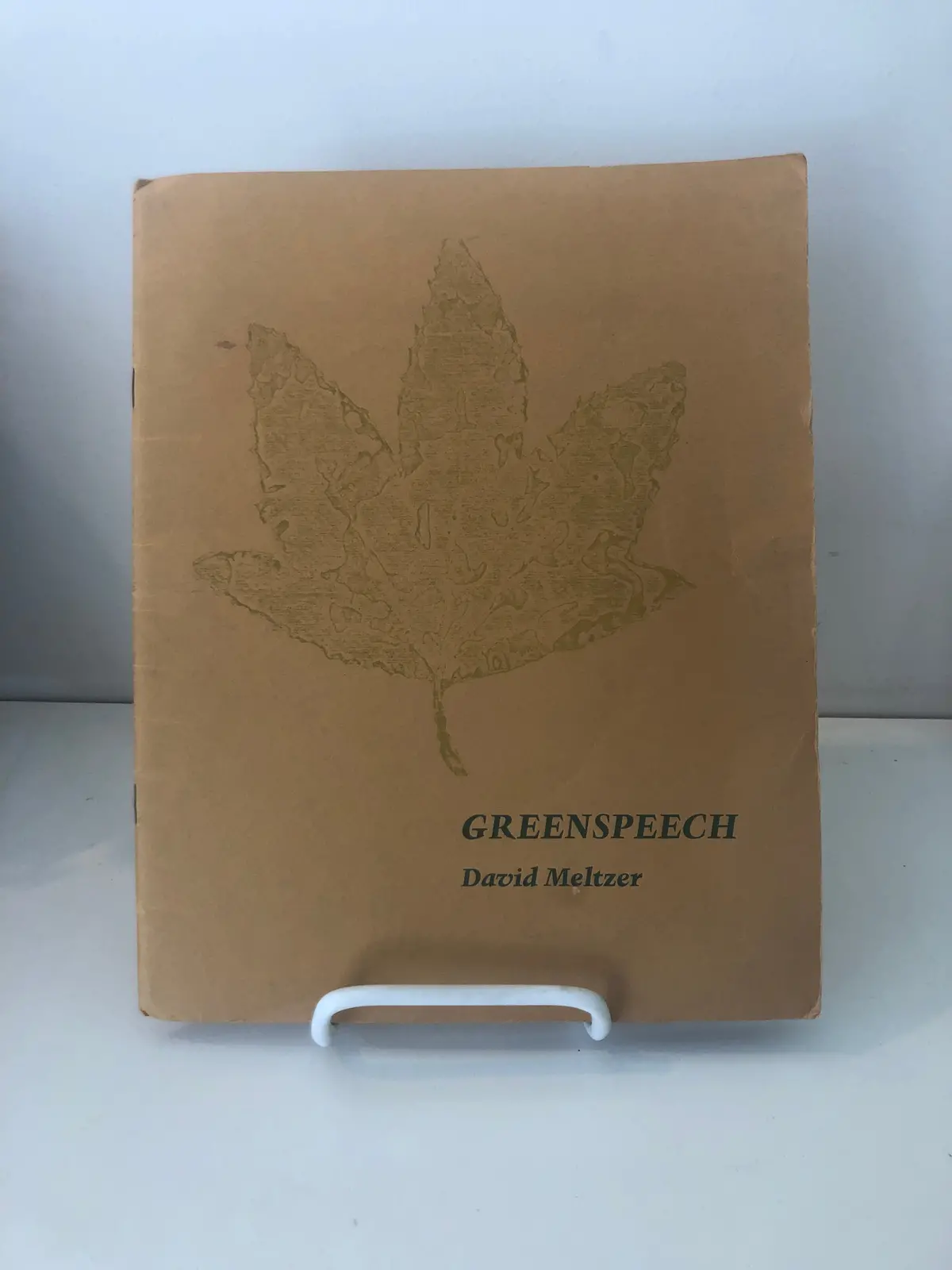 Meltzer, David: Greenspeech 1