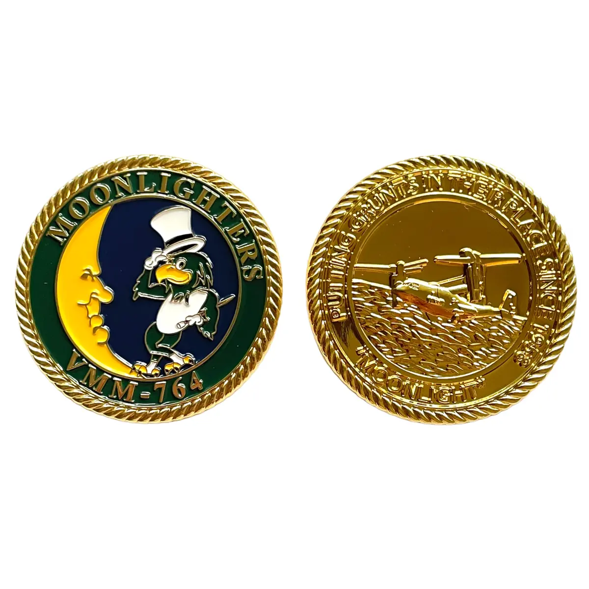 Officially Licensed Usmc Vmm-764 Moonlight Coin 1