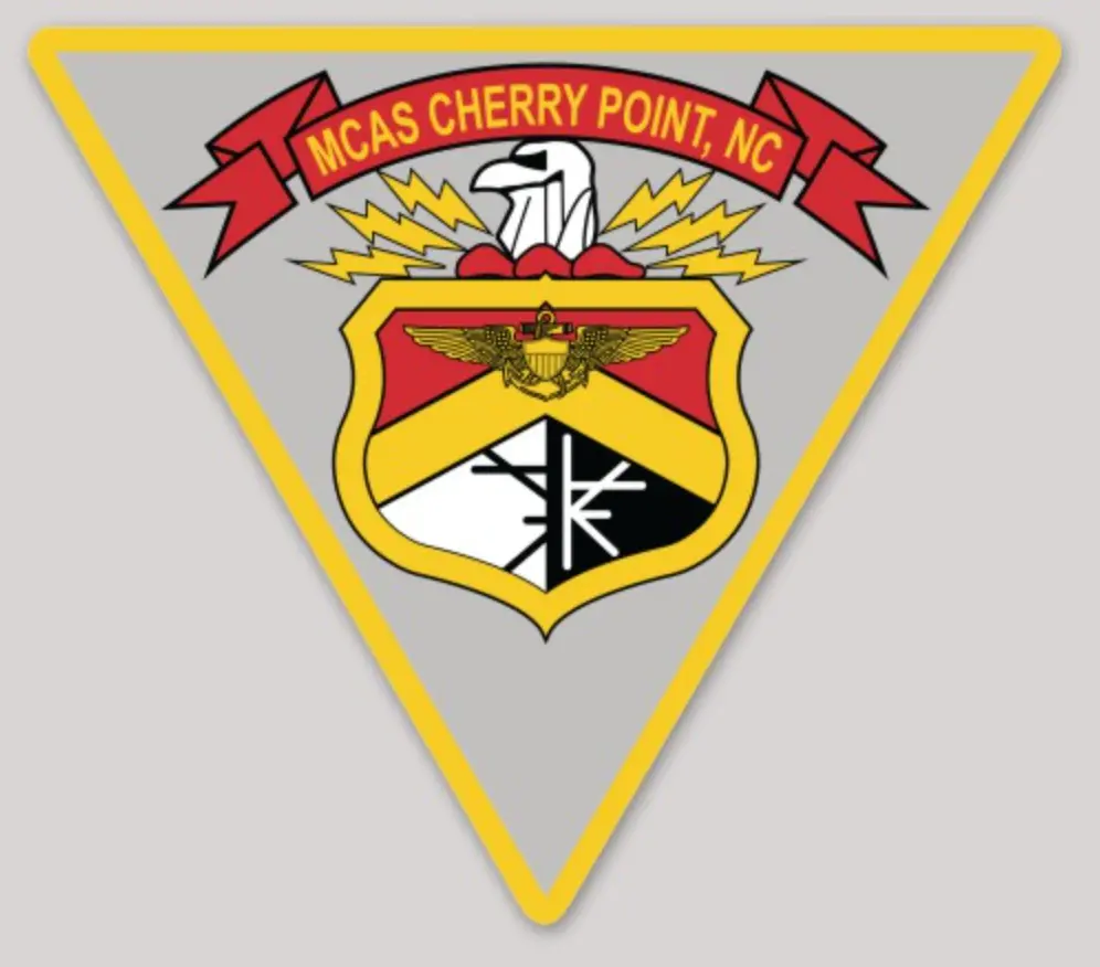 Officially Licensed Usmc Mcas Cherry Point Sticker 1