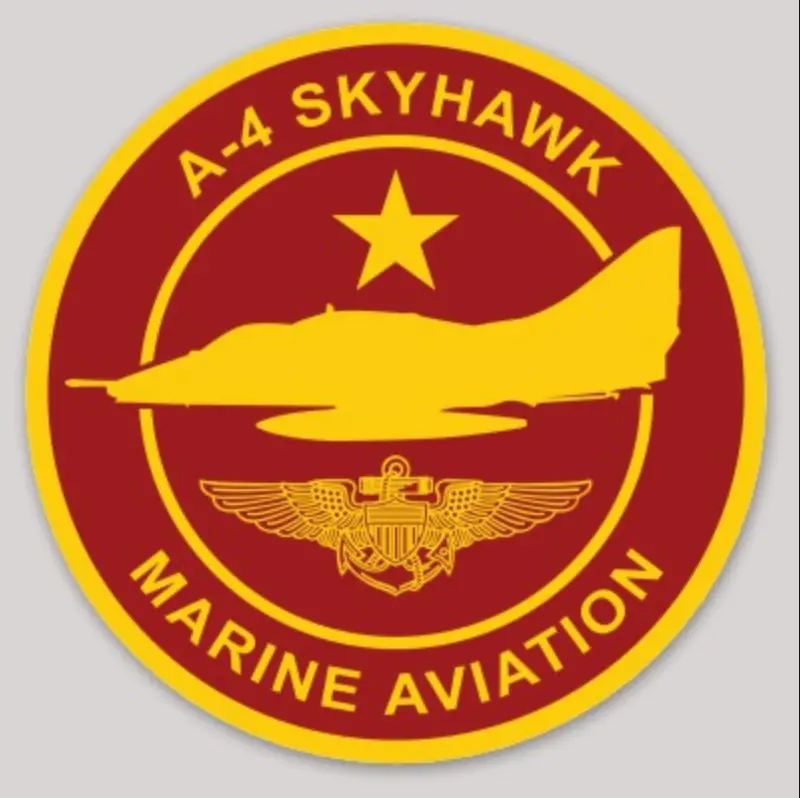 Official Usmc A-4 Skyhawk Sticker 1