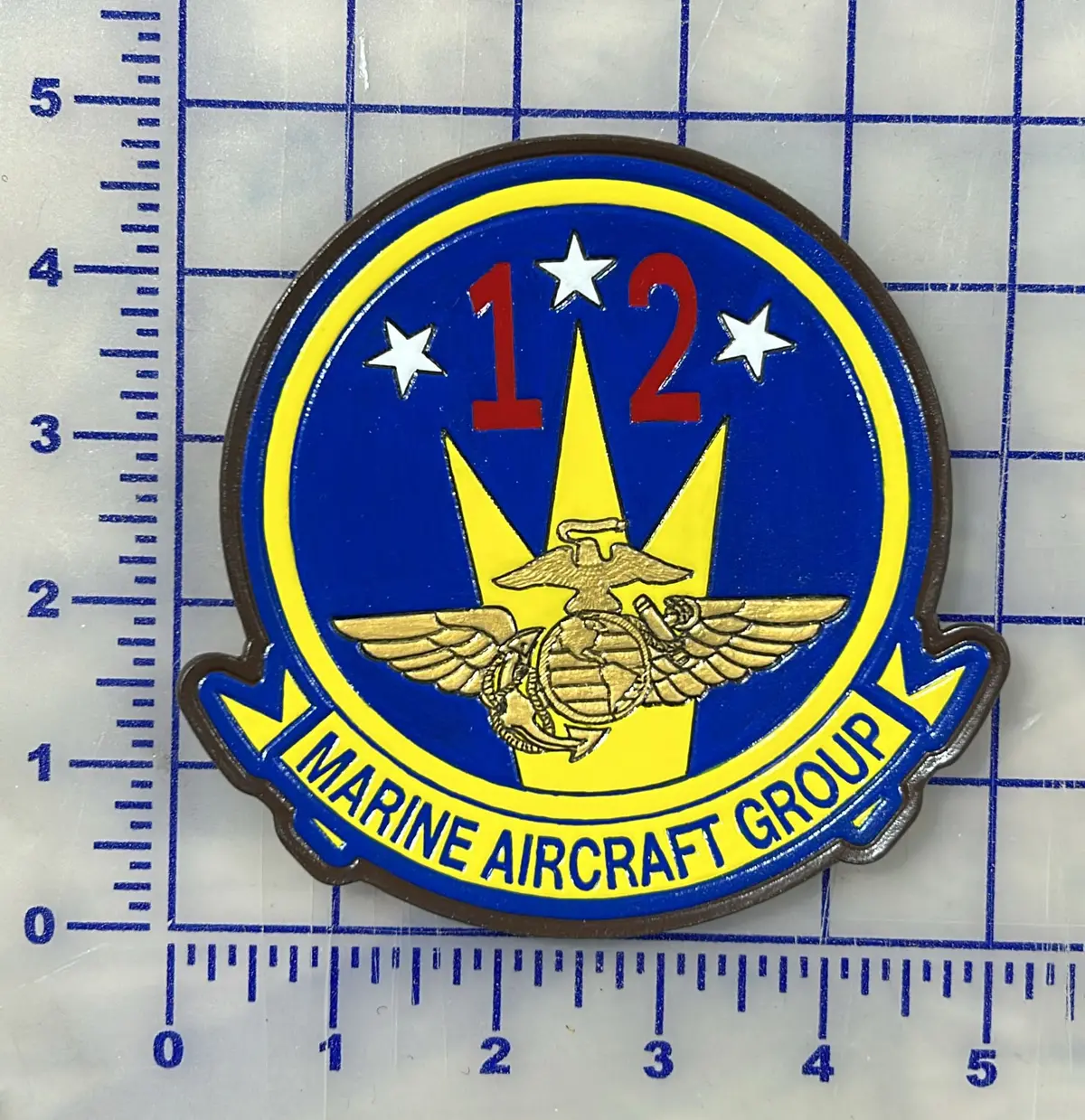 Officially Licensed Usmc Mag-12 Leather Patch 1