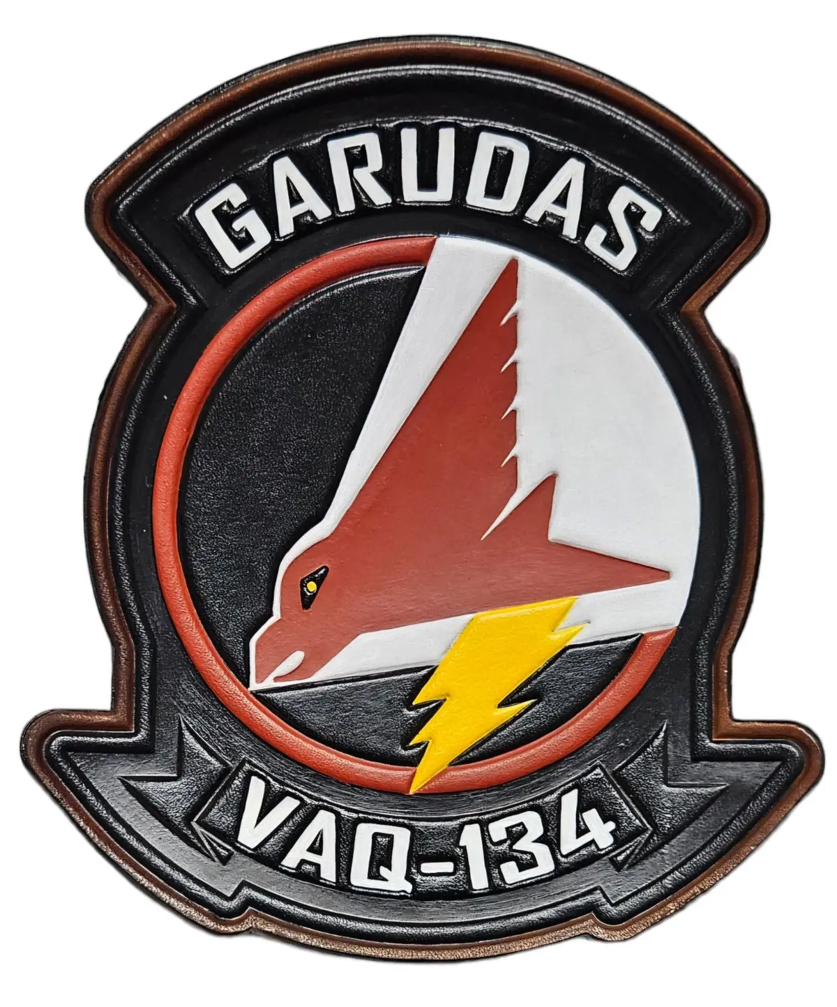 Officially Licensed Vaq-134 Garudas Leather Patch 1