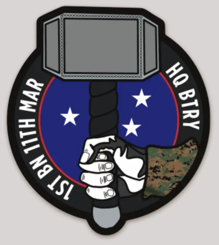 Official 1St Battalion 11Th Marine Regiment Sticker 1