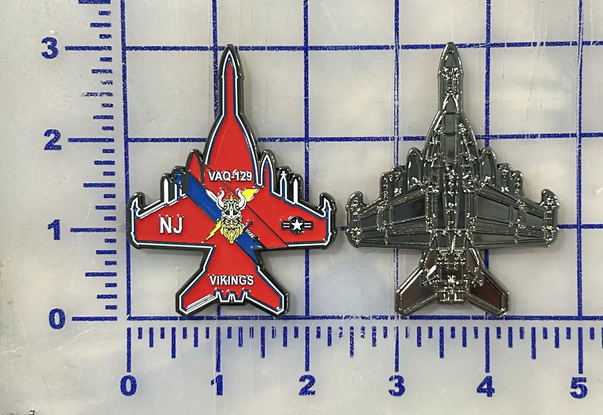 Official Vaq-129 Vikings Ea-18 Coins 1