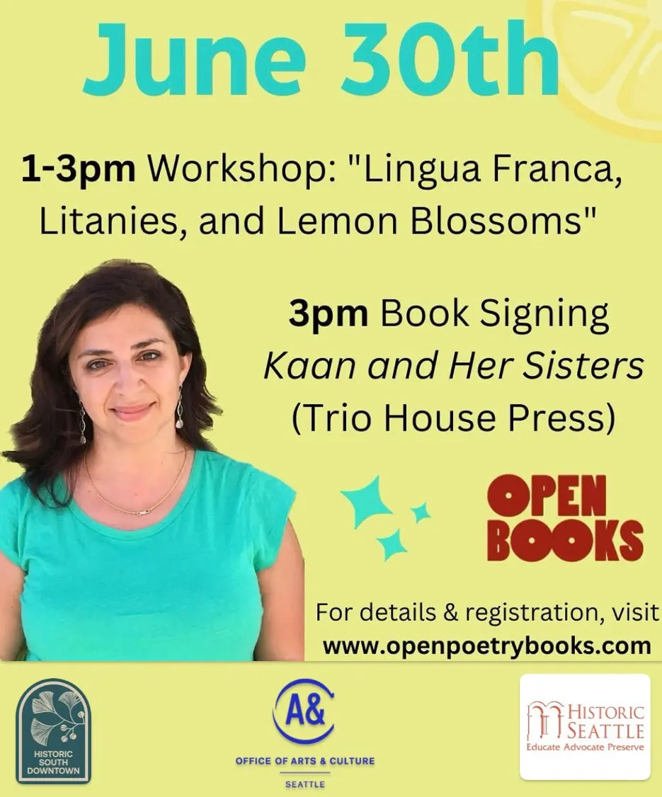 "Lingua Franca, Litanies, And Lemon Blossoms": Generative Poetry Workshop With Lena Khalaf Tuffaha On June 30, 2023 2