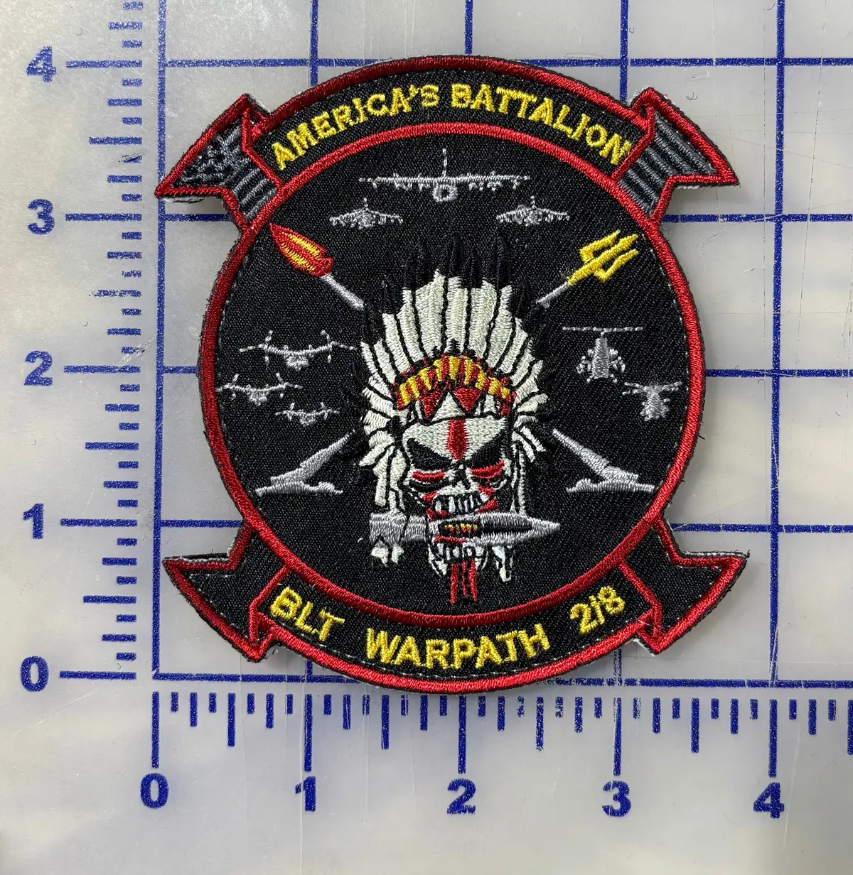 Official 2Nd Battalion 8Th Marines Warpath America's Battalion Blt Patch 1
