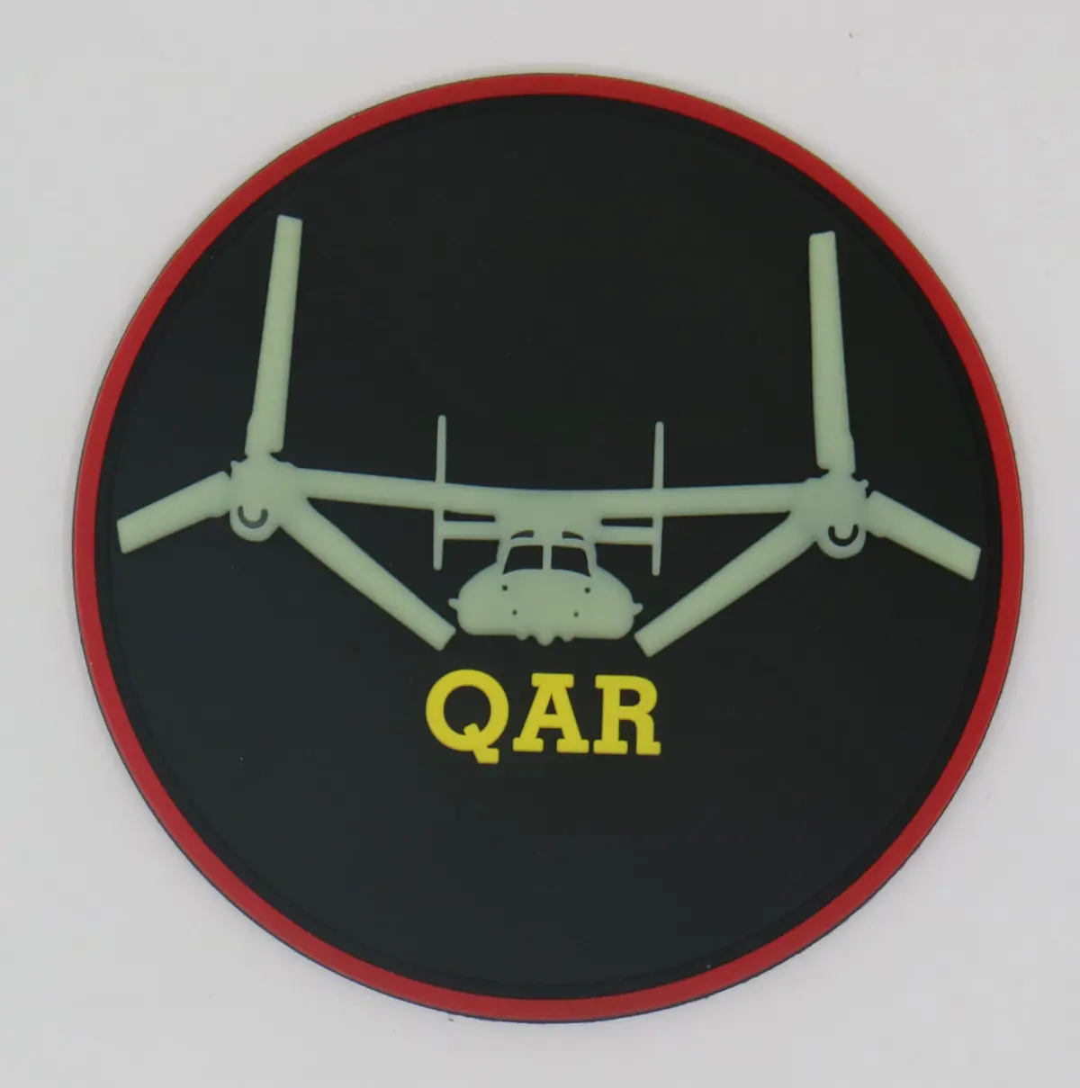 Usmc Mv-22 Qar Pvc Qualification Patch, Gitd- With Hook And Loop 1