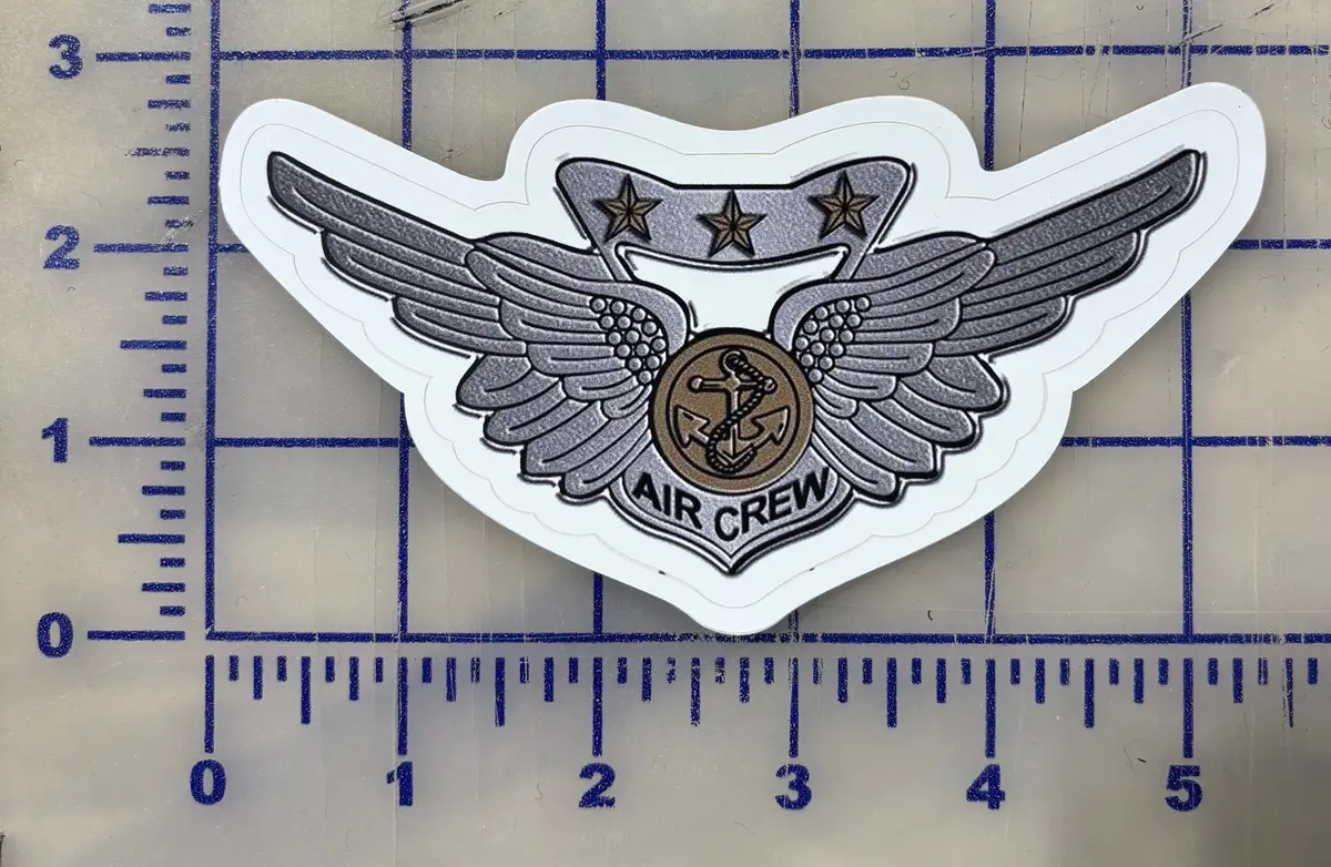 Combat Aircrew Wings Sticker 1