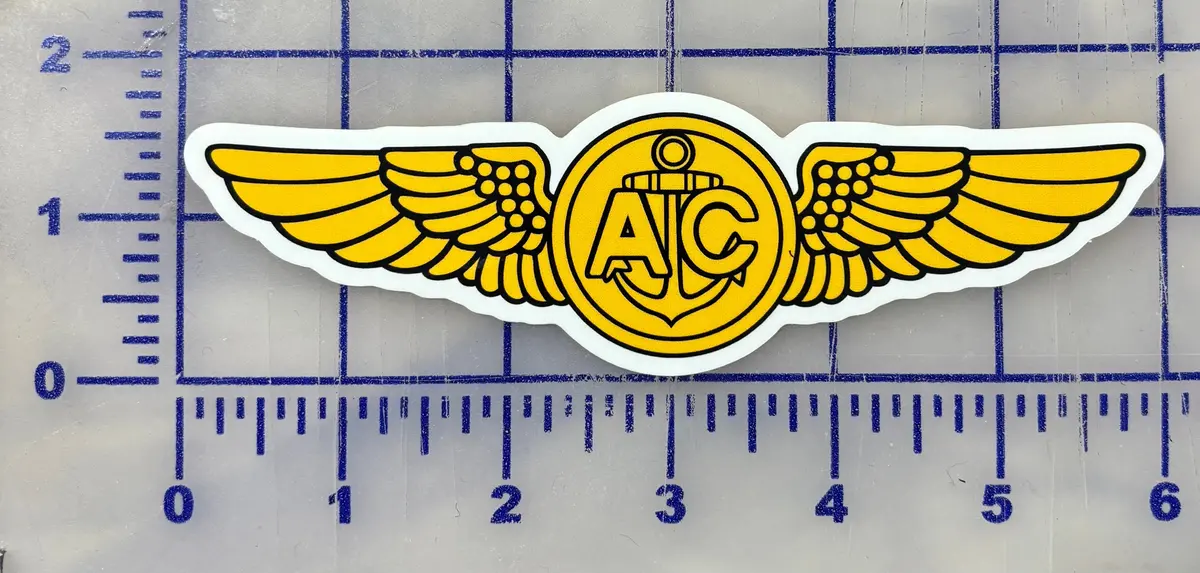 Navy/Usmc Aircrew Wings Sticker 1