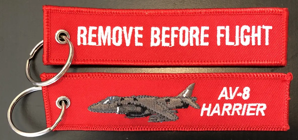Av-8 Harrier Remove Before Flight Key Ring 1