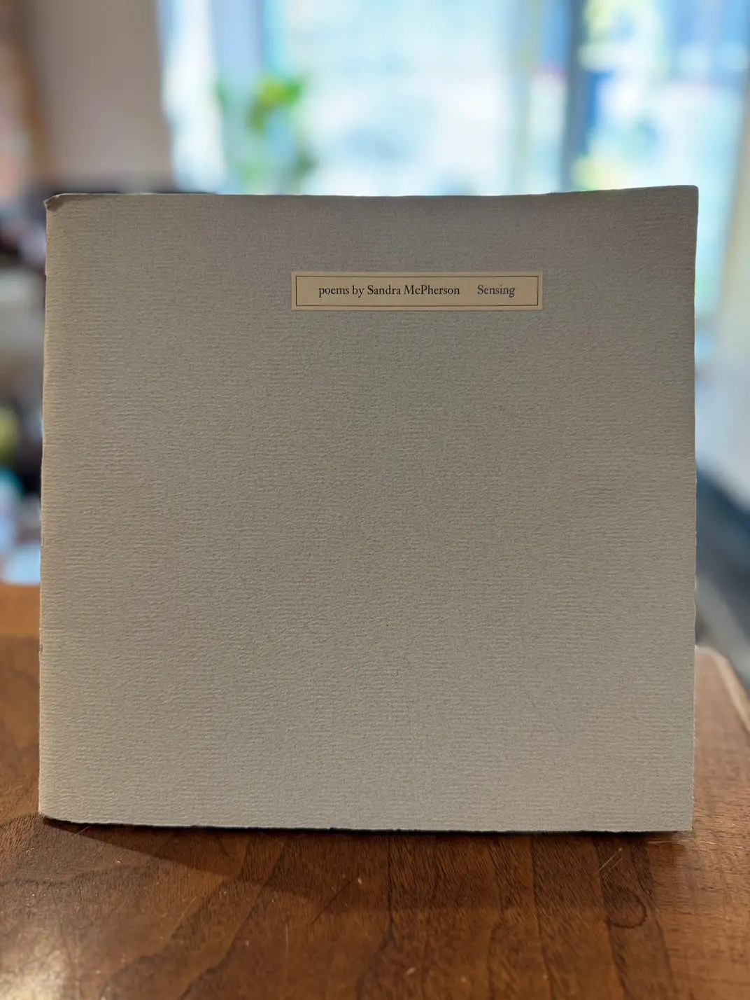 Mcpherson, Sandra: Sensing [Used Chapbook] 1