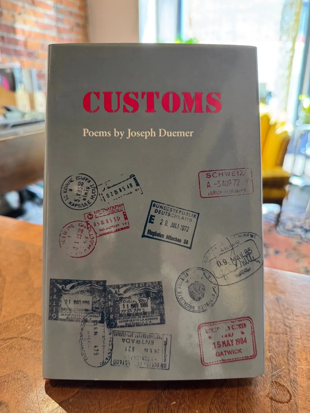 Duemer, Joseph: Customs [Used Hardcover] 1