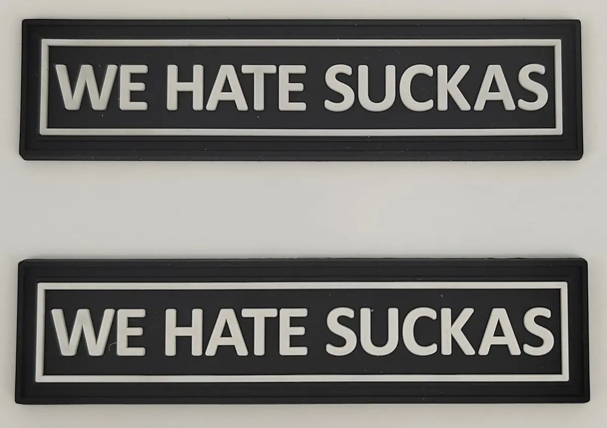 Official Hmla-169 Vipers We Hate Suckas Pvc Tab Patch 2