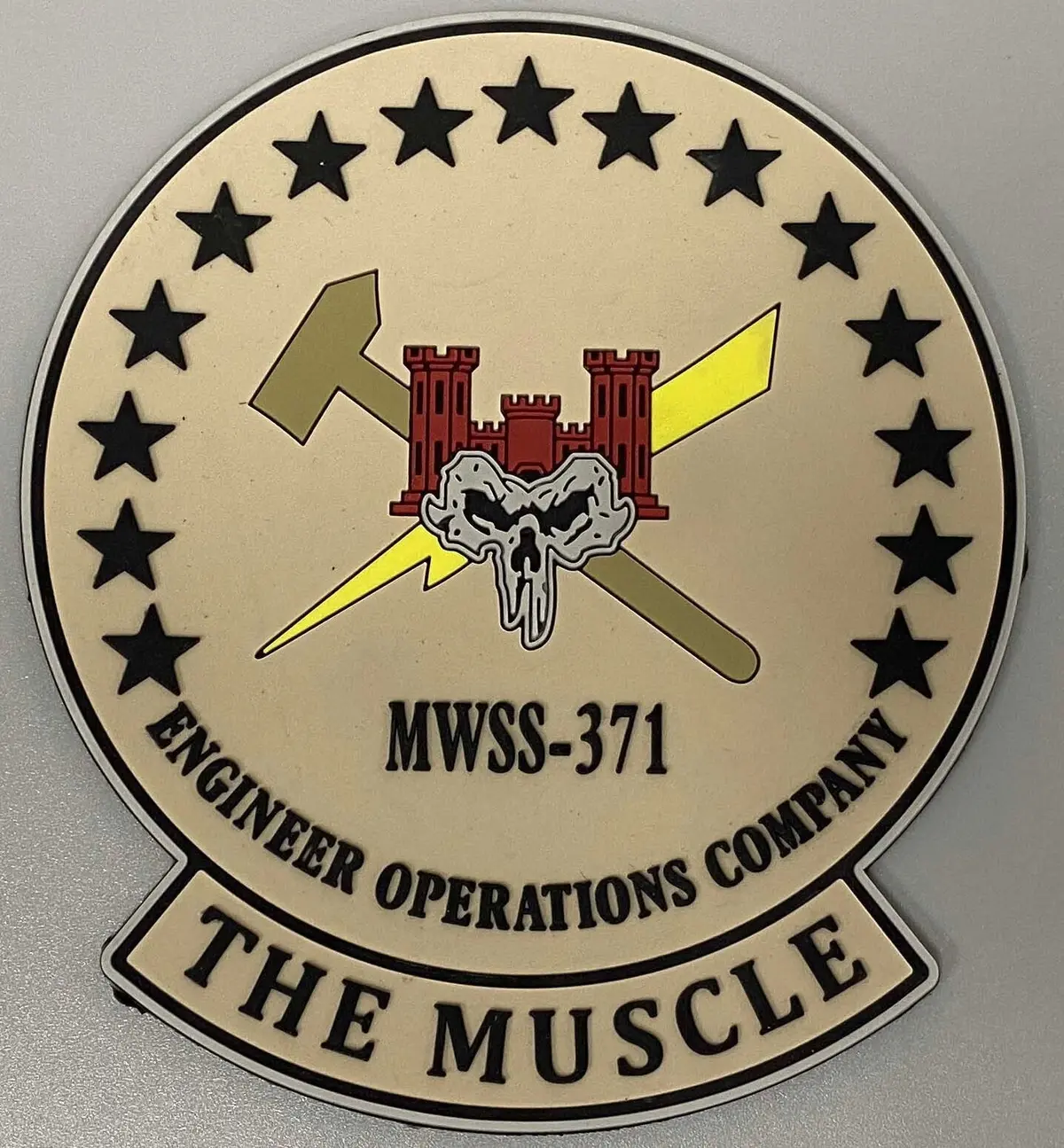 Official Mwss-371 (The Muscle) Pvc Patch 1
