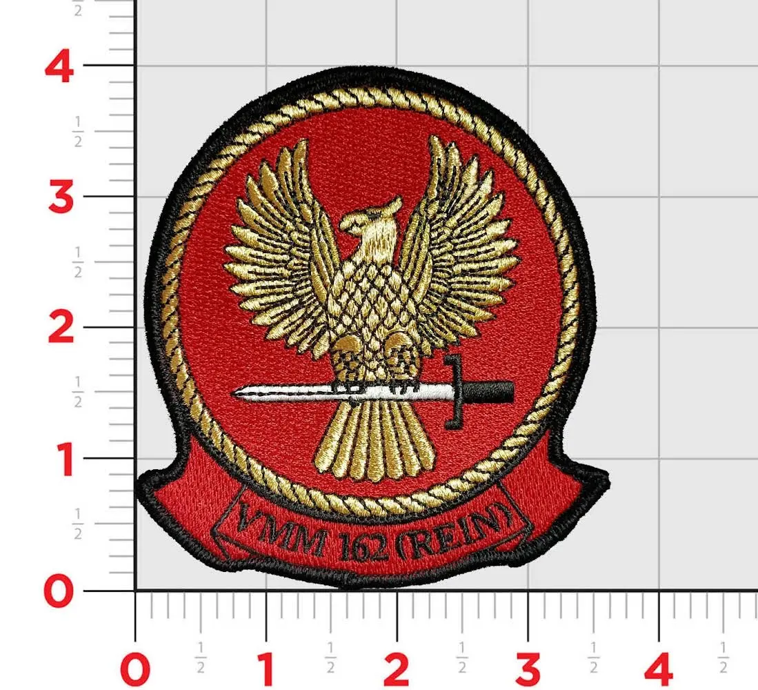 Officially Licensed Usmc Vmm-162 Rein Squadron Patch 1