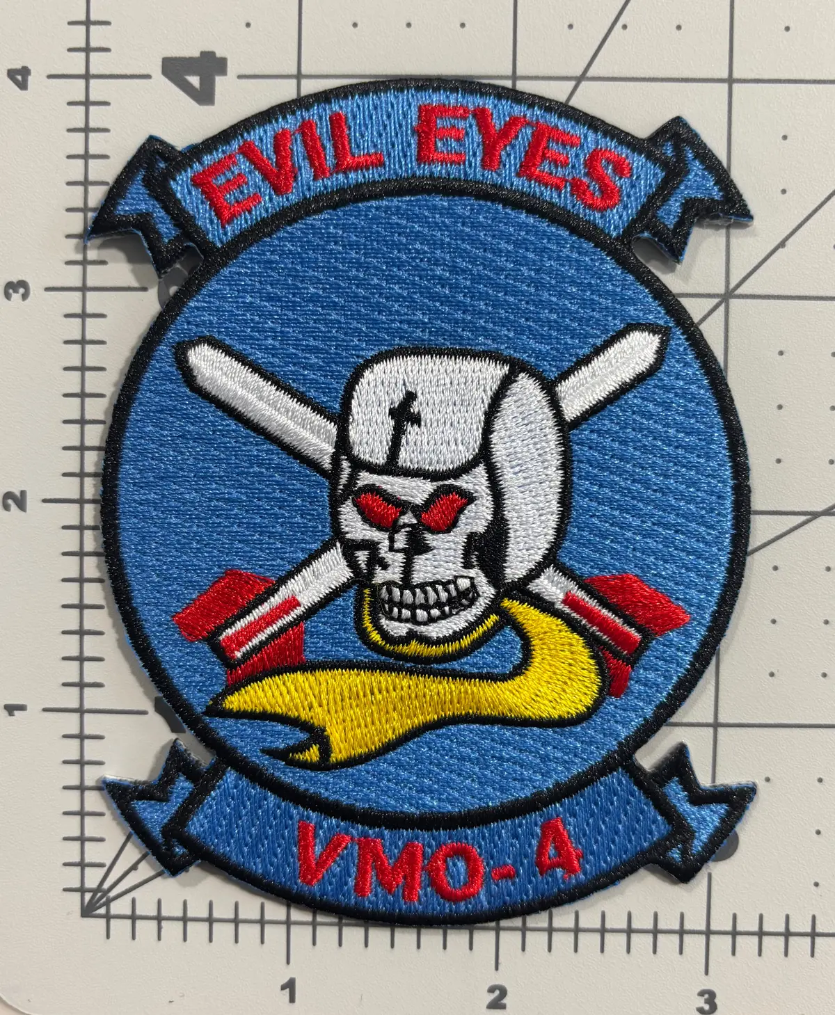 Officially Licensed Usmc Vmo-4 Evil Eyes Patch 1