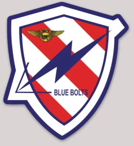 Officially Licensed Us Navy Va-172 Blue Bolts Sticker 1
