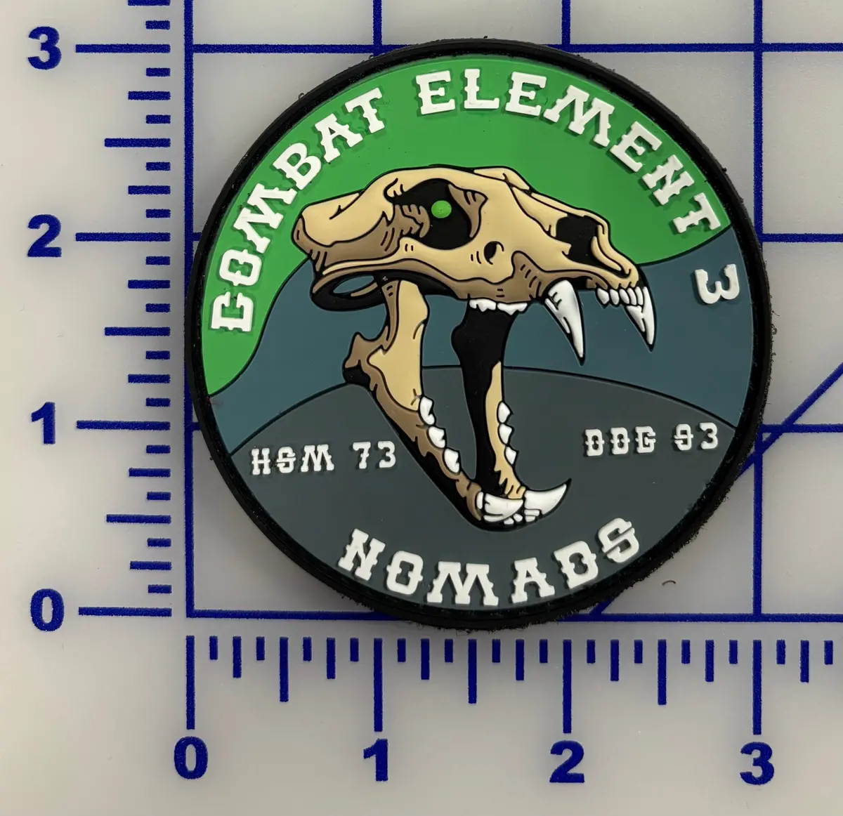 Official Hsm-73.3 Combat Element 3 Nomads Pvc Patch 1