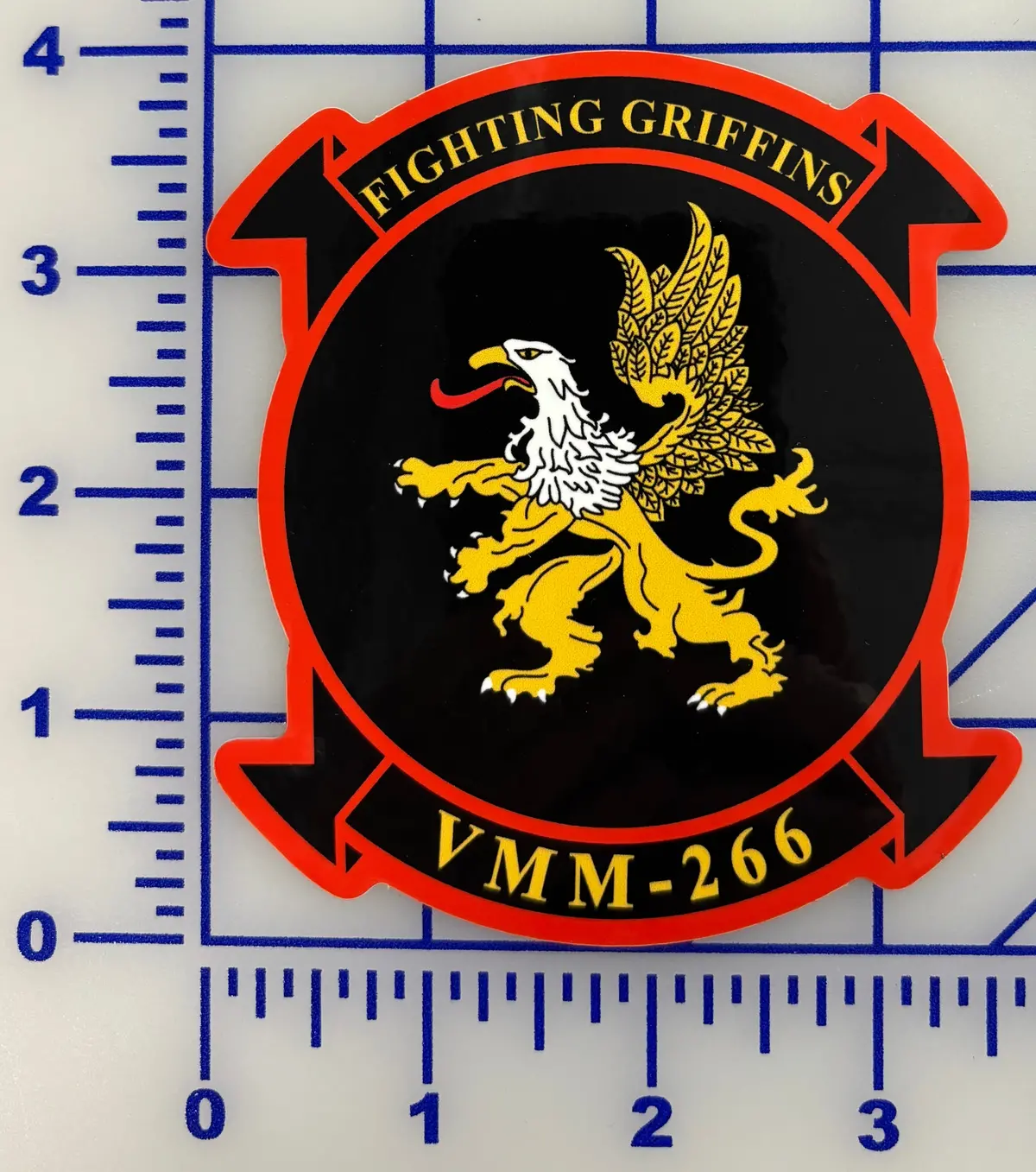 Officially Licensed Usmc Vmm-266 Fighting Griffins Sticker 1