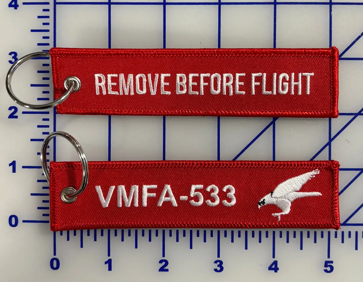 Officially Licensed Usmc Vmfa-533 Hawks Key Ring 1