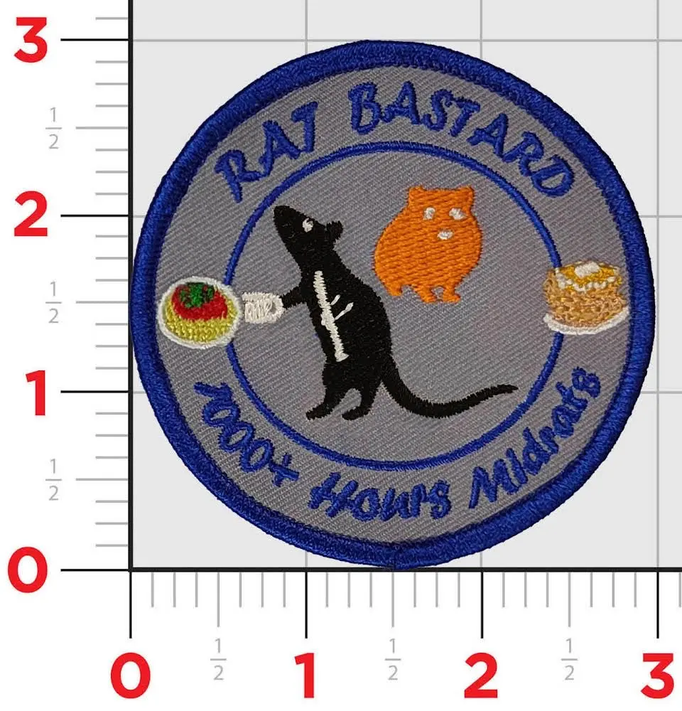 Official Hsc-14 Chargers Mid-Rats Rat Bastard Patch 1