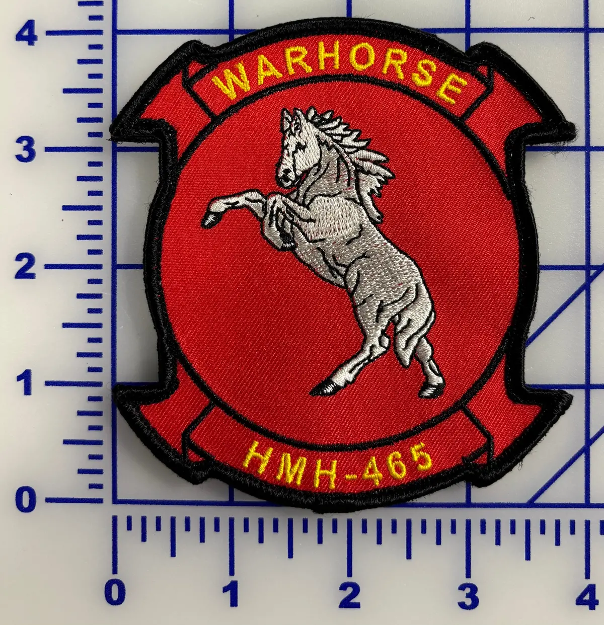 Officially Licensed Usmc Hmh-465 Warhorse Squadron Patch 1