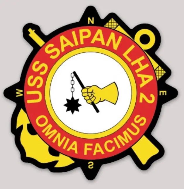 Uss Saipan Lha-2 Sticker 1