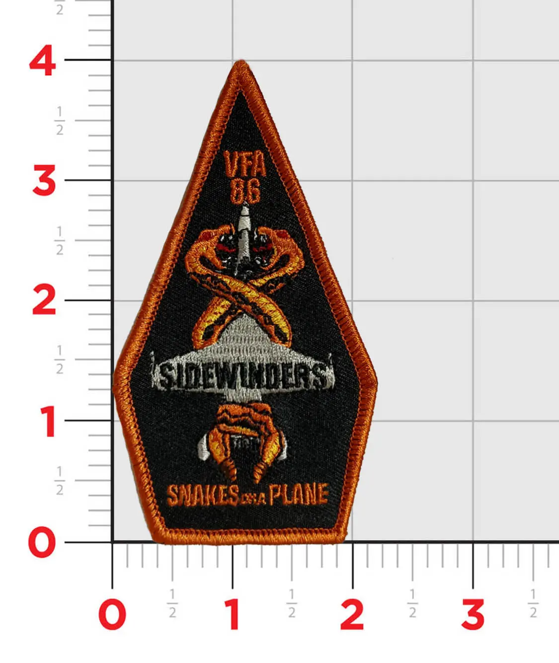 Official Vfa-86 Sidewinders Snakes On A Plane Shoulder Patch 1