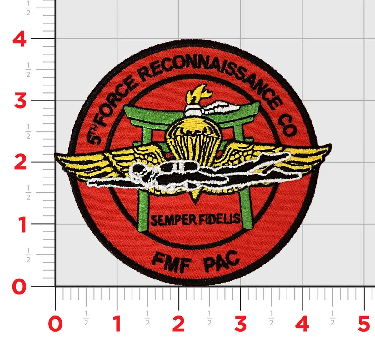 5Th Force Reconnaissance Co. Fmf Pac Patch 1