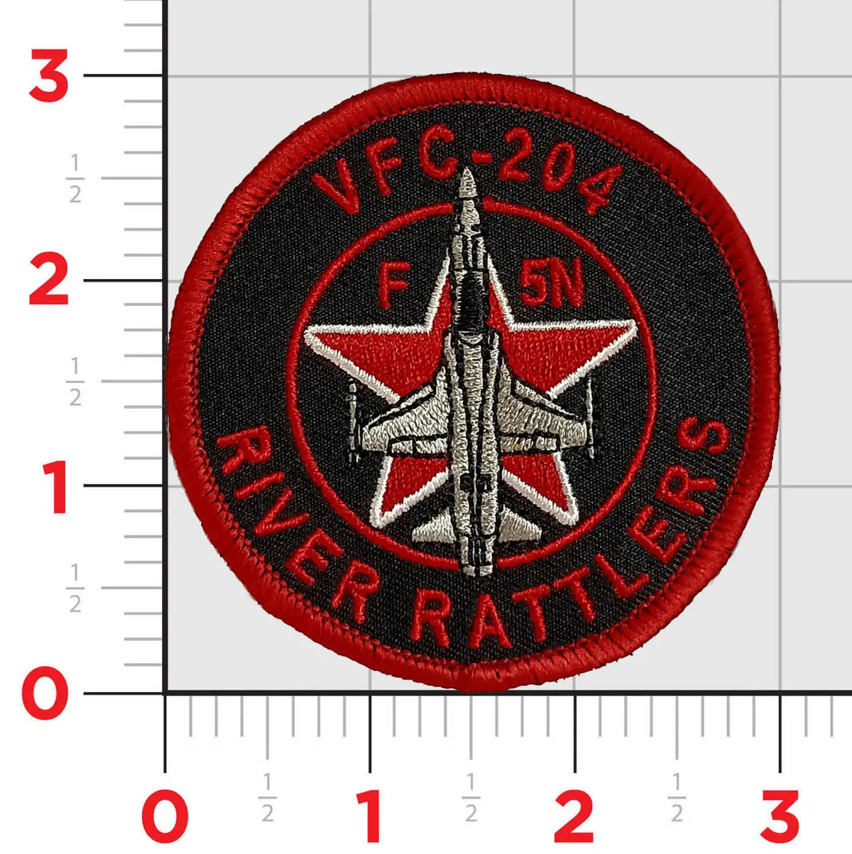 Official Vfc-204 River Rattlers F-5 Shoulder Patch 1