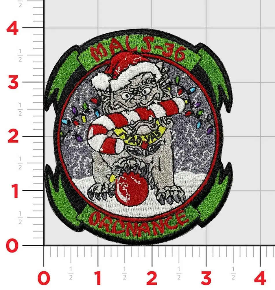 Official Mals-36 Ordnance Christmas Patch 1