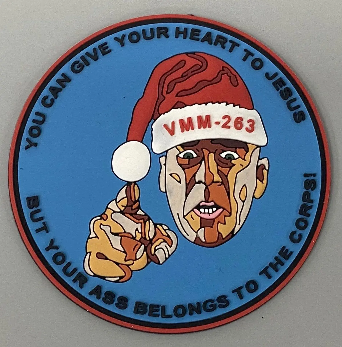 Official Vmm-263 R. Lee Ermey Christmas Shoulder Patch 1