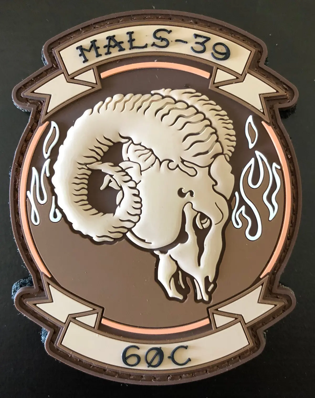 Official Mals-39 Desert Tan Pvc 60C Patch 1