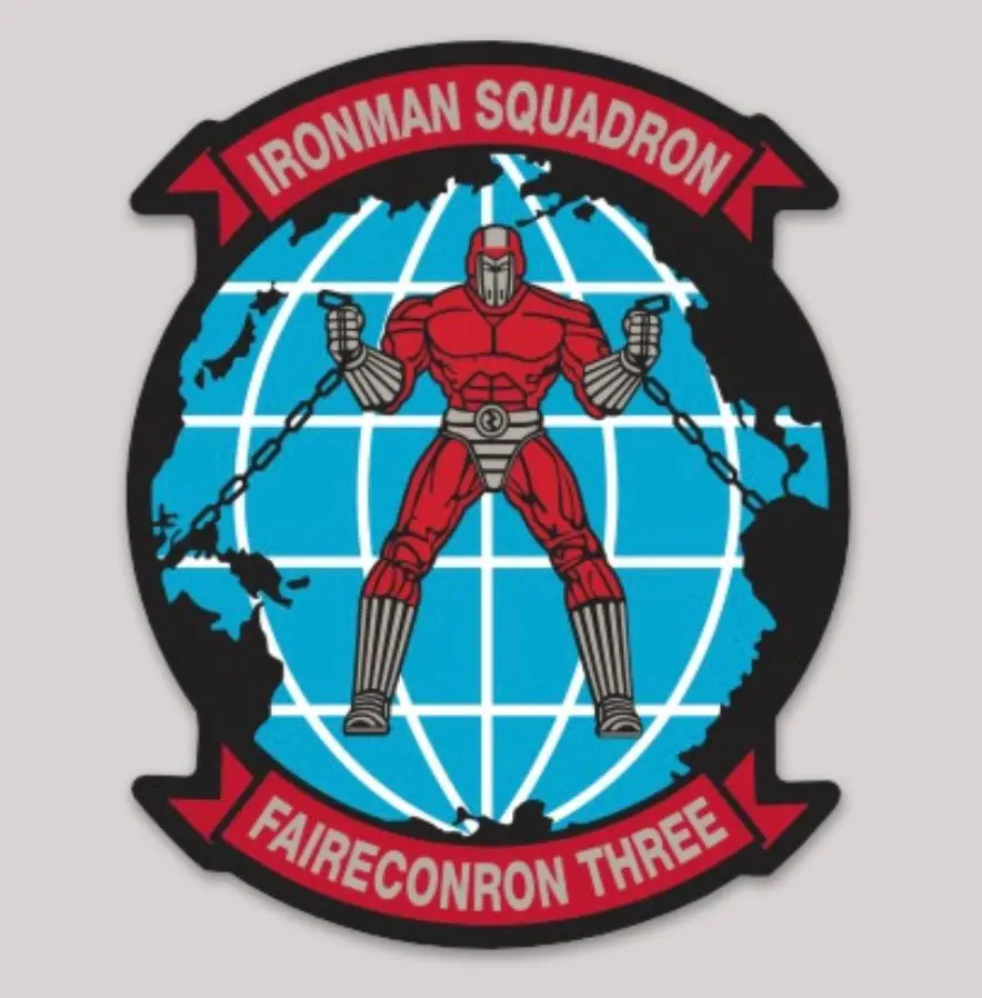 Officially Licensed Us Navy Vq-3 Ironman Squadron Sticker 1