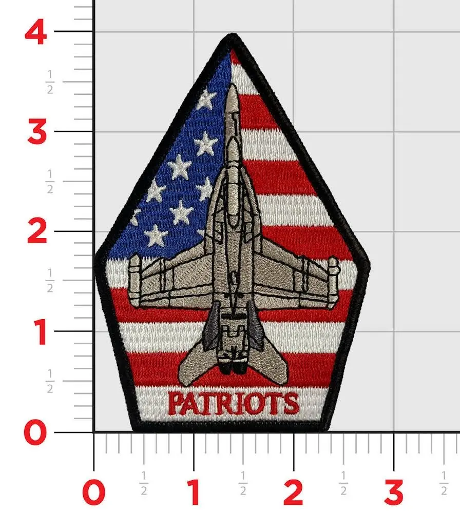 Official Vaq-140 Patriots Ea-18 Growler Shoulder Patch 1