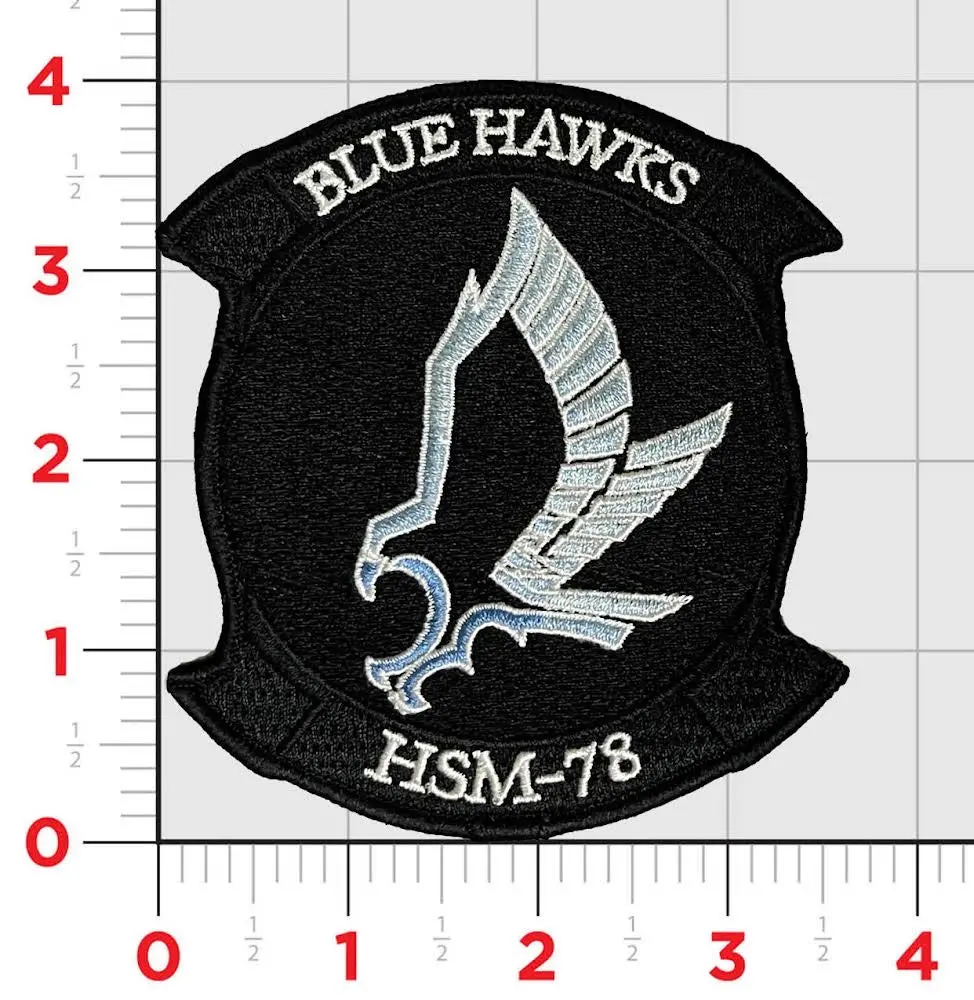 Officially Licensed Us Navy Hsm-78 Blue Hawks Squadron Patch 1
